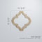 Ekena Millwork Medium Marrakesh Decorative Fretwork Wood Wall Panels, Walnut, 15 3/8"W x 15 3/8"H x 3/8"T WALW16X16X0375MRKWA - alternate 2